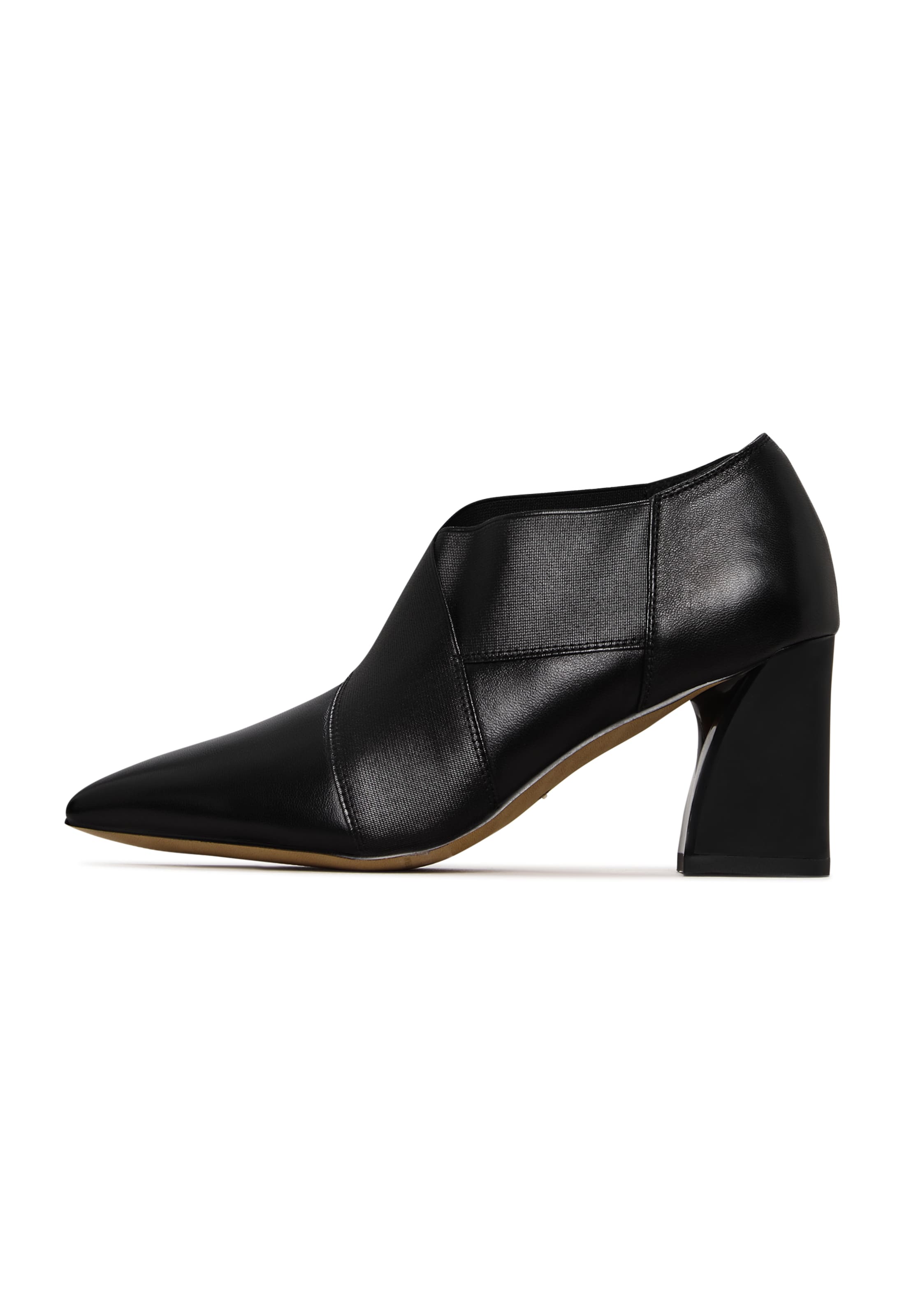CESARE GASPARI Hochfrontpumps in Schwarz: Vorderseite