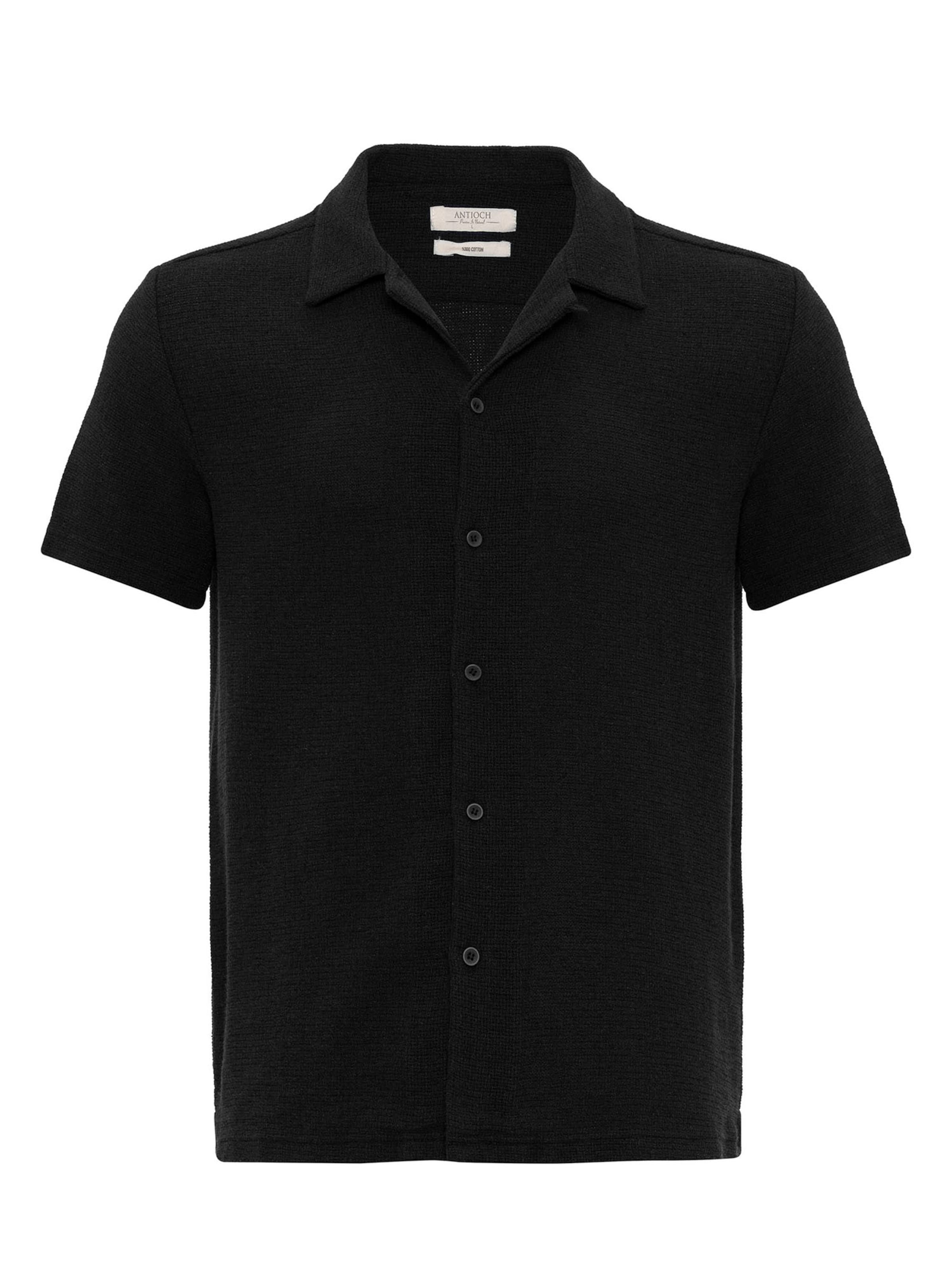 Antioch Regular fit Πουκάμισο σε μαύρο: μπροστά