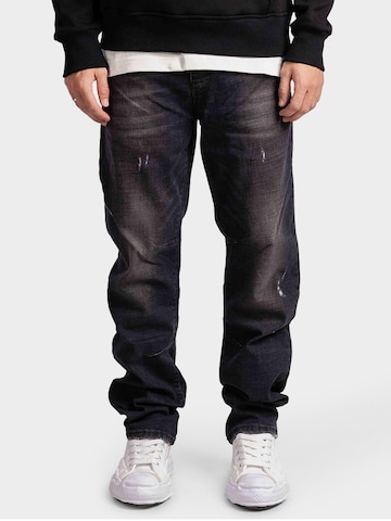 Richesse Regular Jeans 'BULLET BLACK BAGGY JEANS' in Grey: front