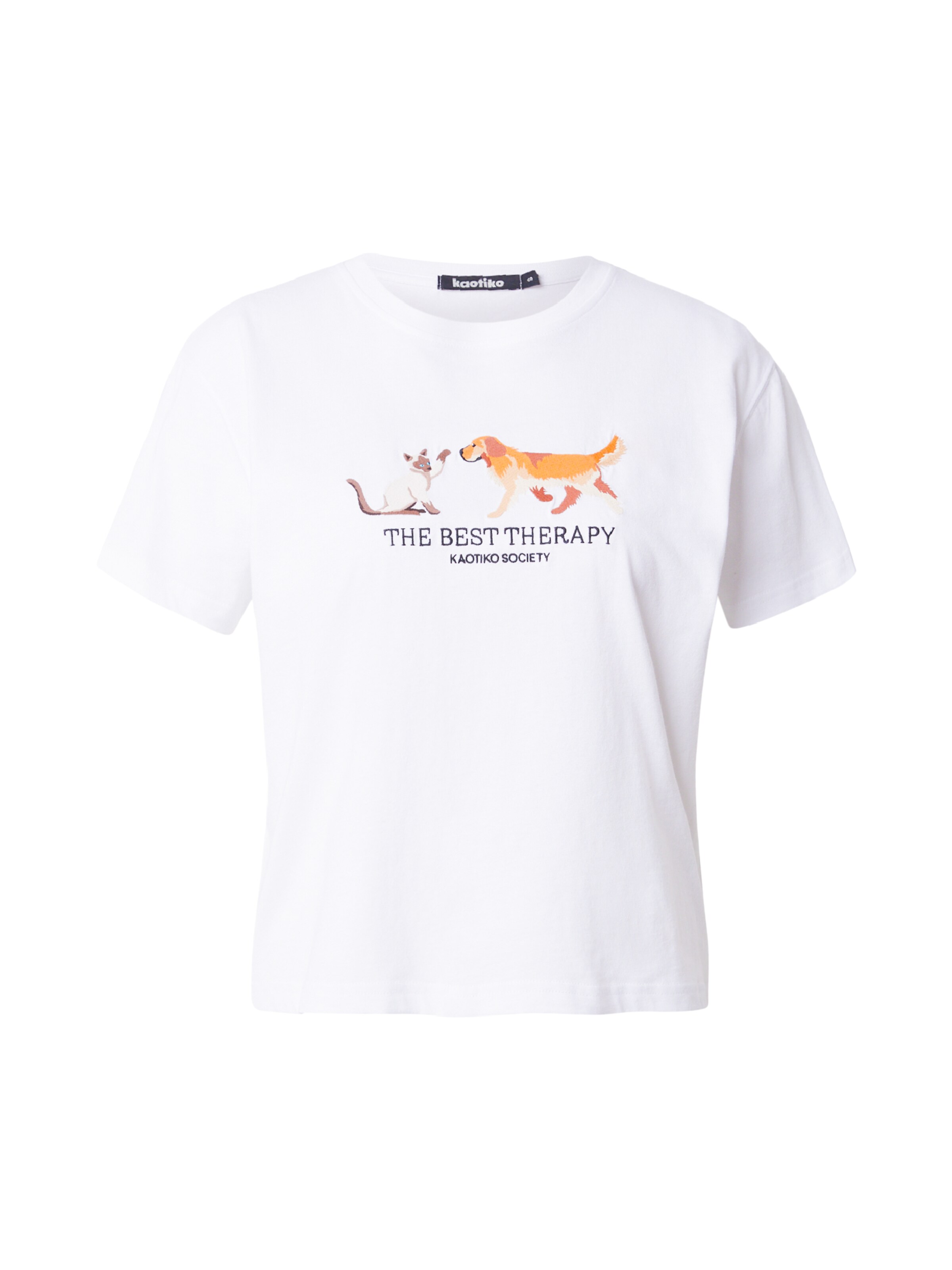 Kaotiko Póló 'THE BEST THERAPY' - fehér: elől