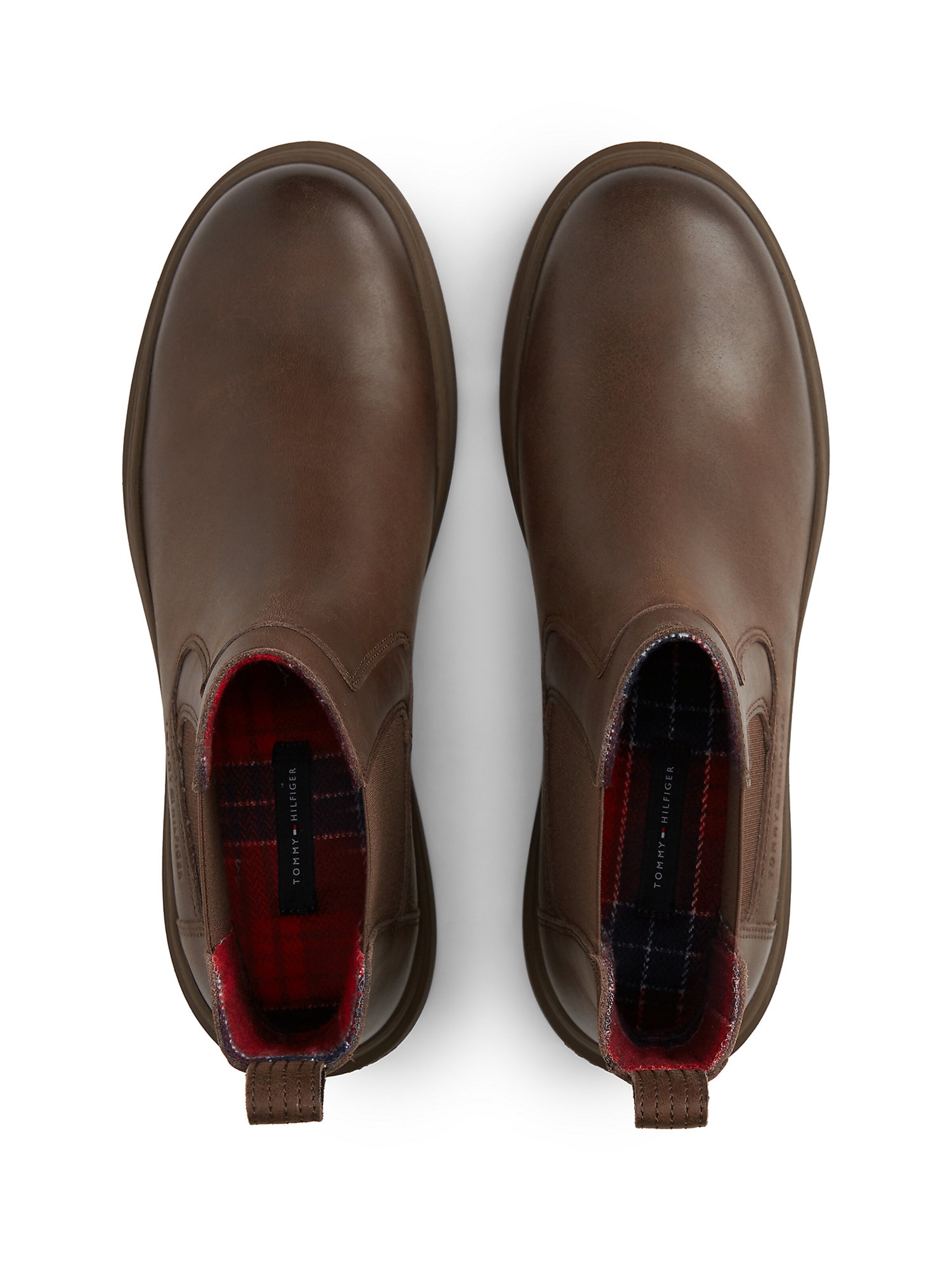 TOMMY HILFIGER Chelsea Boots in Braun