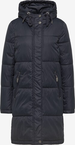 usha BLUE LABEL Winter Coat in Blue: front