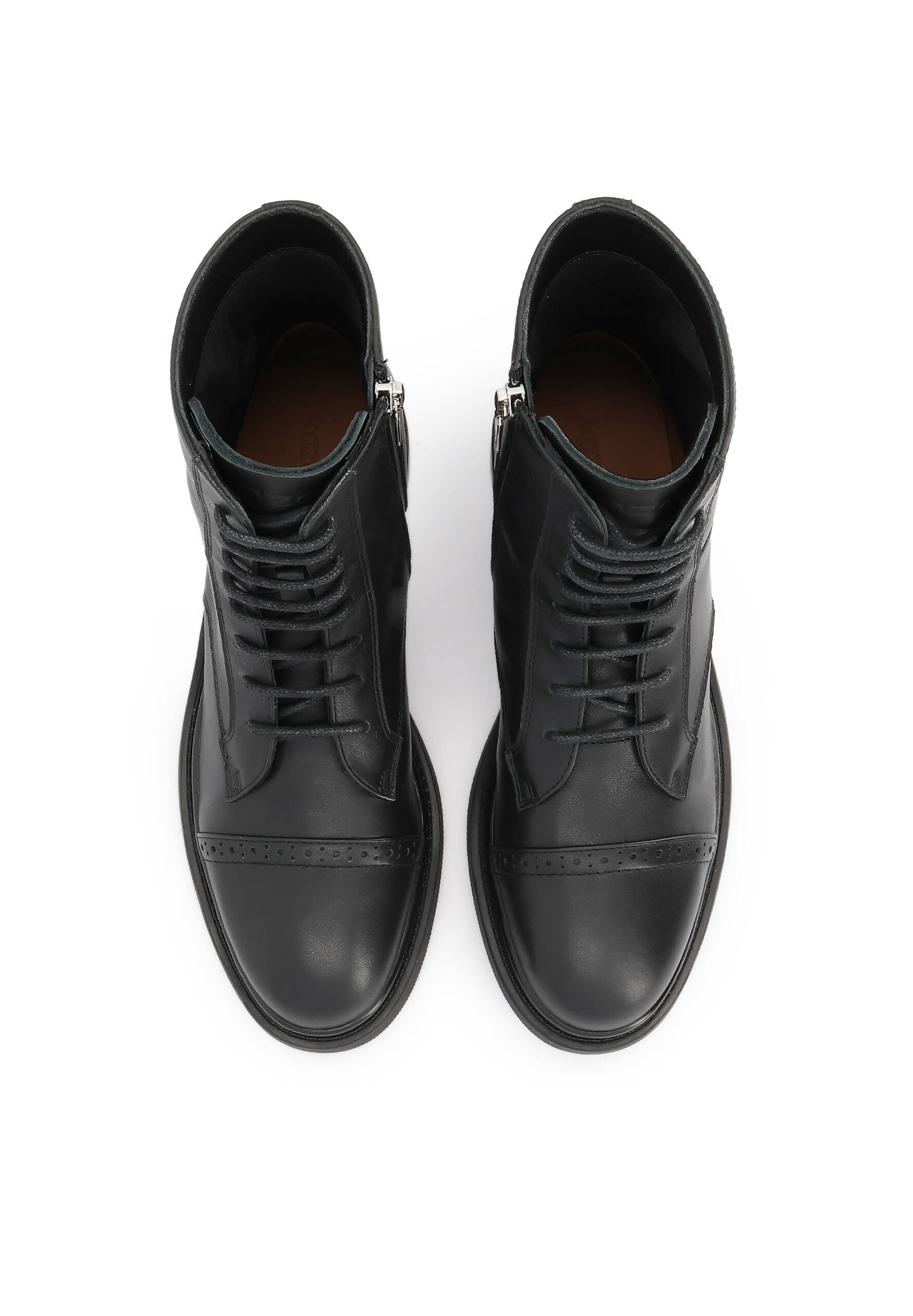 Kazar Ниски ботуши с връзки в черно