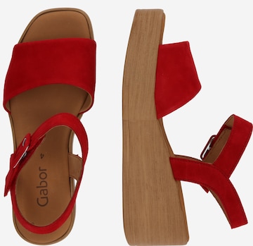 Sandales GABOR en rouge