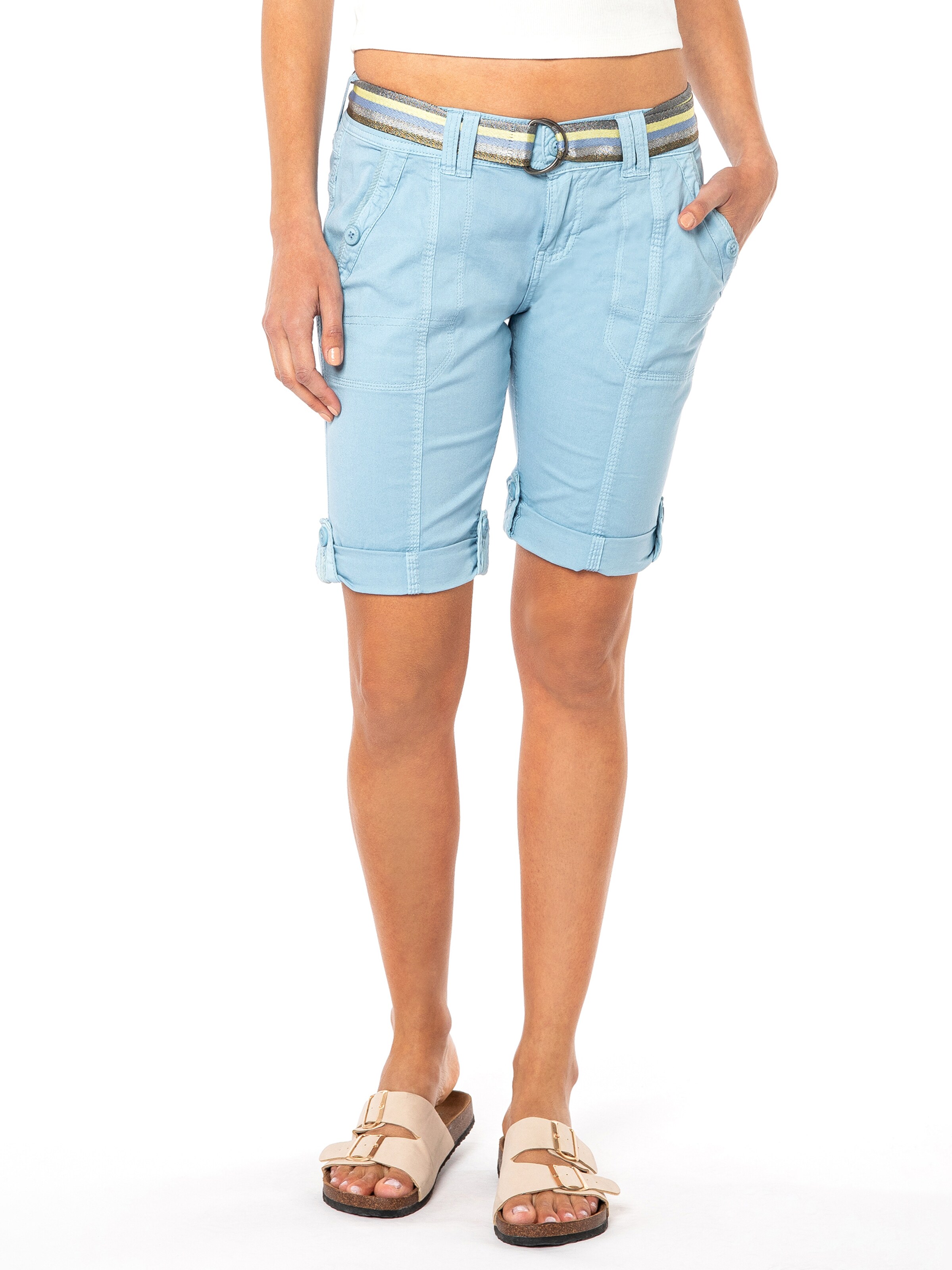 Fresh Made Regular Shorts in Blau: Vorderseite