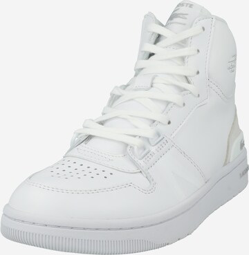 Baskets hautes LACOSTE en blanc : devant