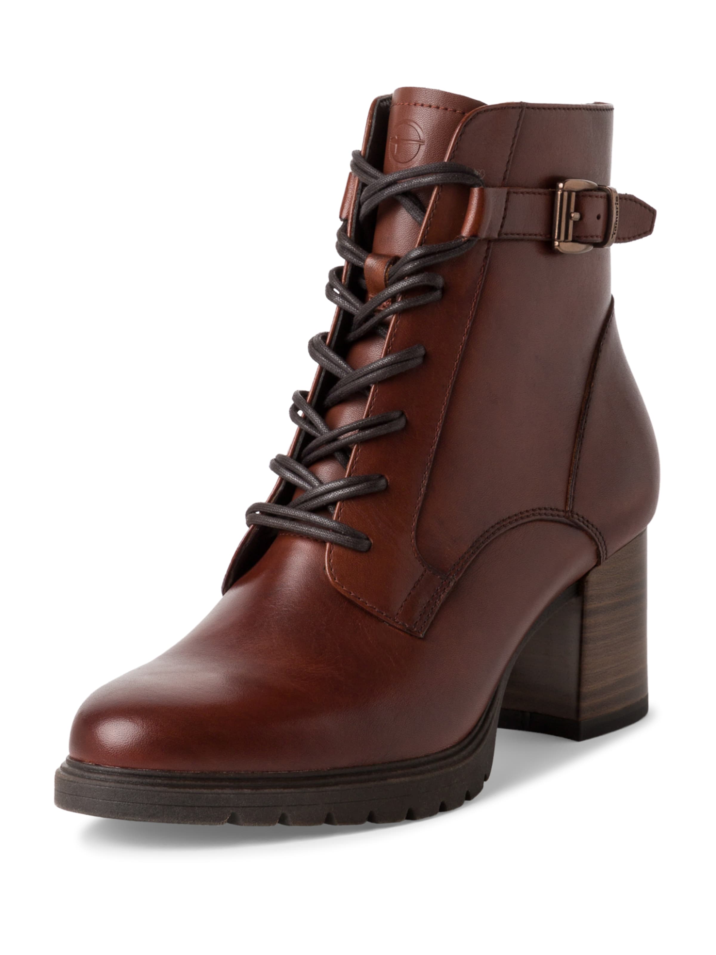 Tamaris Μποτάκι με κορδόνια σε καφέ: μπροστά