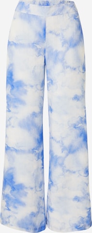 Wide Leg Pantalon 120% Lino en bleu : devant