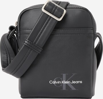 Calvin Klein Jeans - Mala de ombro em preto: frente