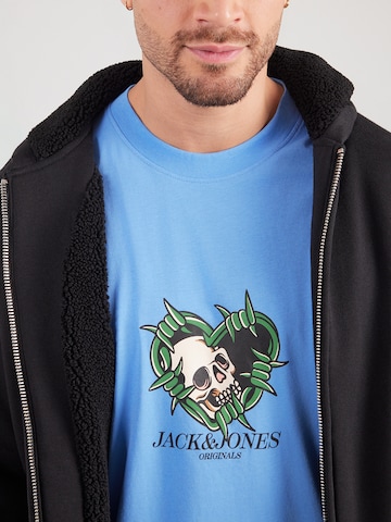 JACK & JONESMajica 'JORCATSKILLS SKULL' - plava boja