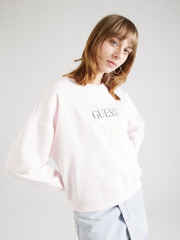 GUESS Μπλούζα φούτερ σε ροζ: μπροστά