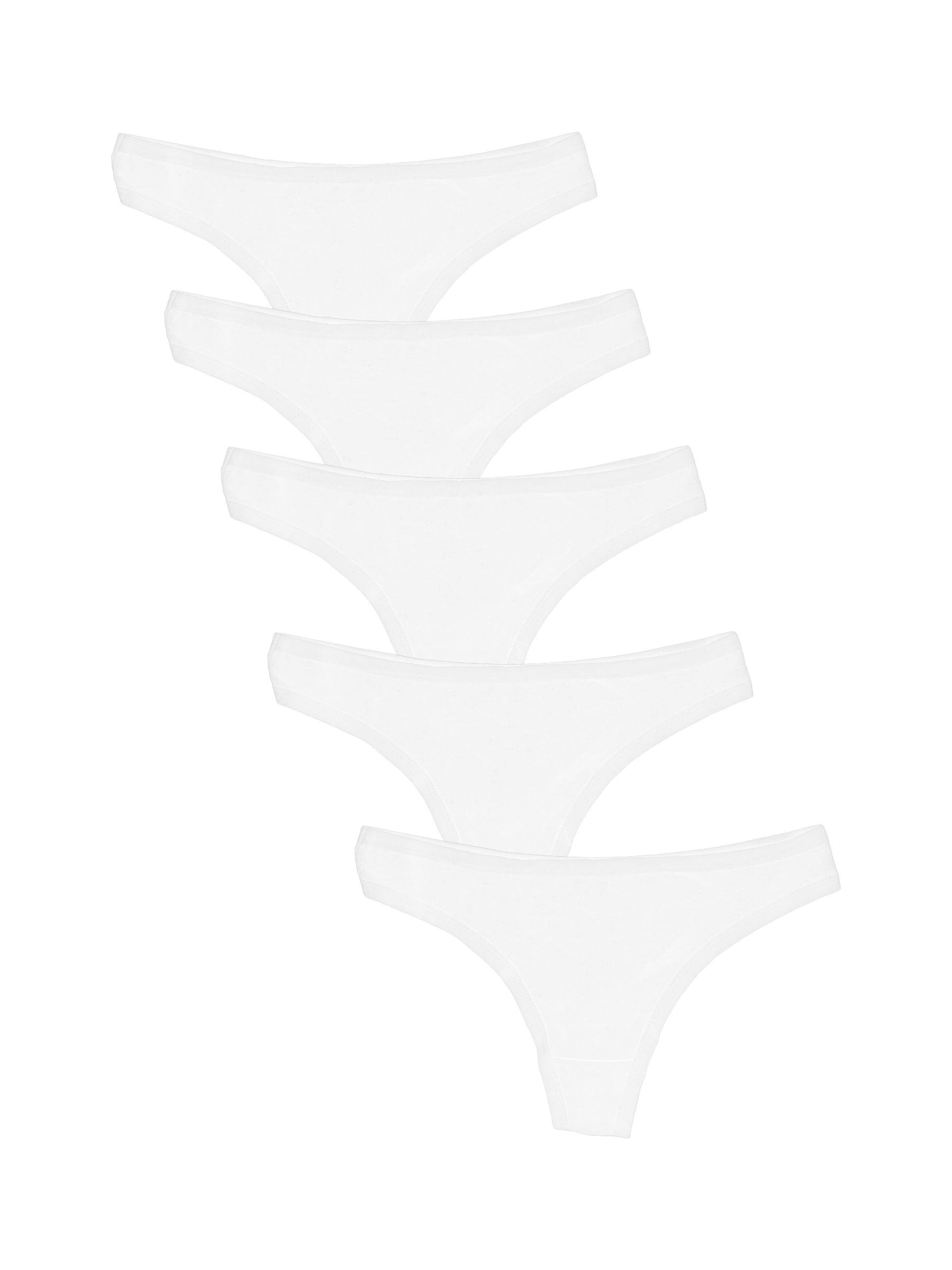 String 'BASIC MAX String Tanga 5er Pack' Maxte en blanc : devant