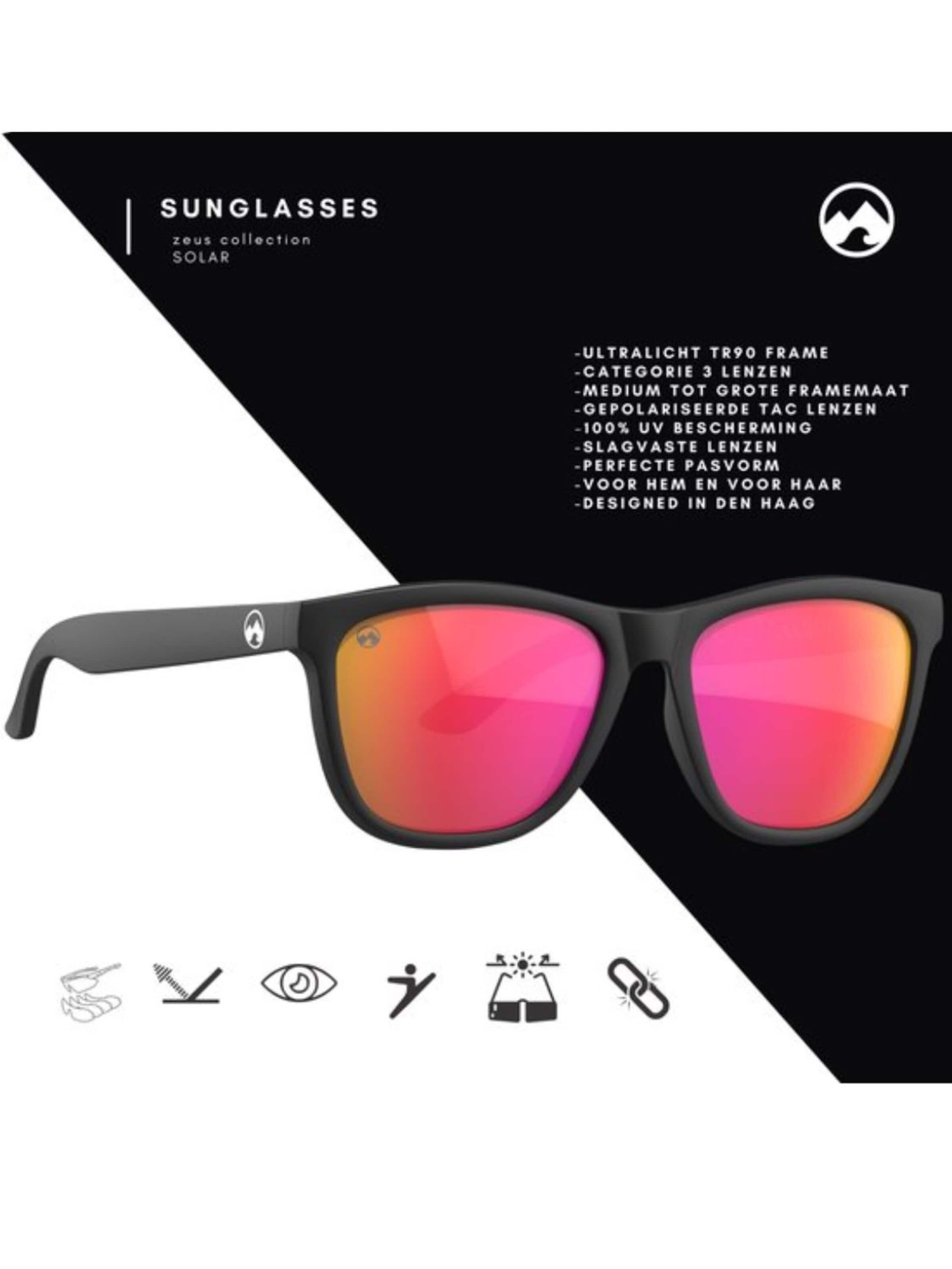 Mowmow - Gafas de sol deportivas 'MowMow Opal LIMITED Sunglasses - Polarized - Men - Women' en rojo