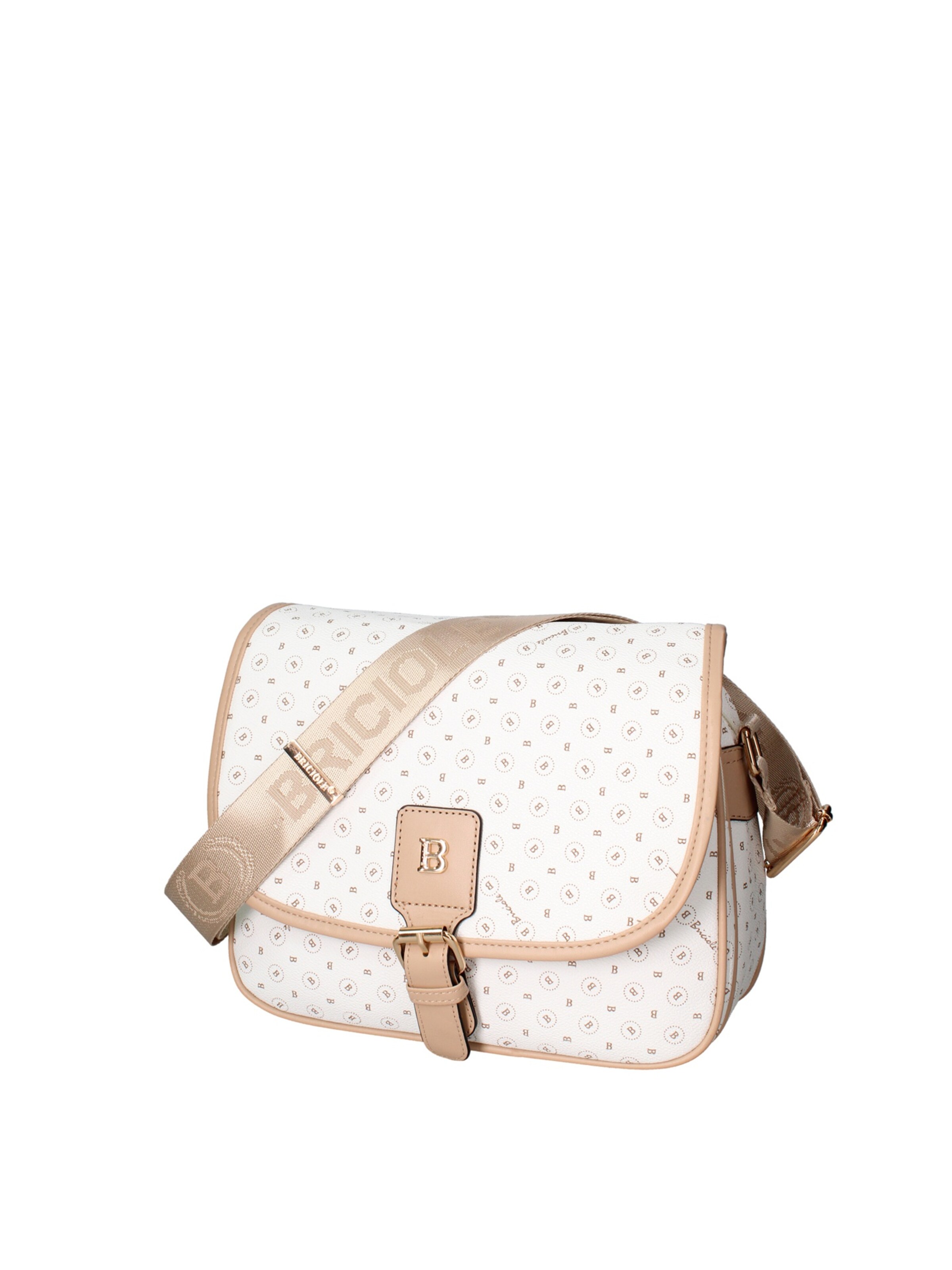 Borsa a spalla di Briciole in bianco: frontale