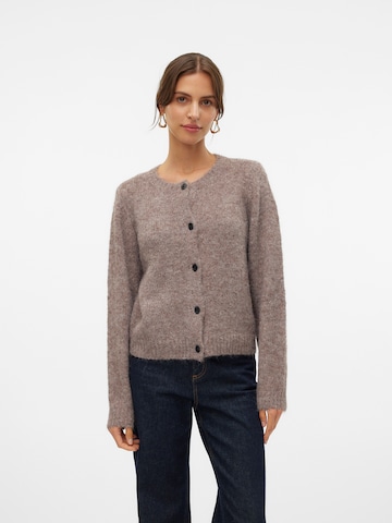 VERO MODA Knit cardigan 'VMNOVAH' in Brown