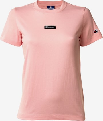 Champion Authentic Athletic Apparel Shirt in Roze: voorkant