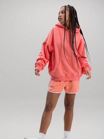 Hey Honey Sweatshirt 'Unicolor Hood' in Orange: Vorderseite