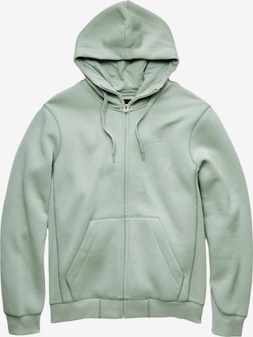 G-STAR Кофта на молнии в Зеленый: спереди
