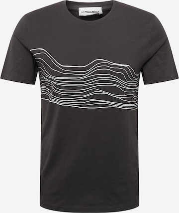 ARMEDANGELS T-Shirt 'JAAMES SOUND WAVES' (GOTS) in Grau: predná strana