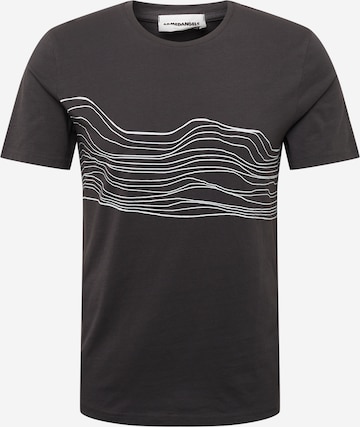 ARMEDANGELS Shirt 'JAAMES SOUND WAVES' in Grijs: voorkant