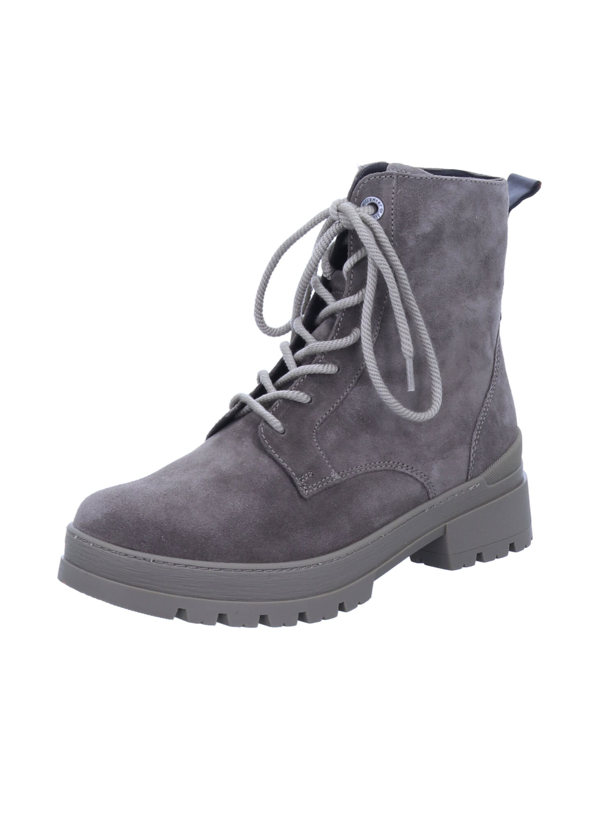 Ganter Schnürstiefelette 'Gela' in Grau: Vorderseite