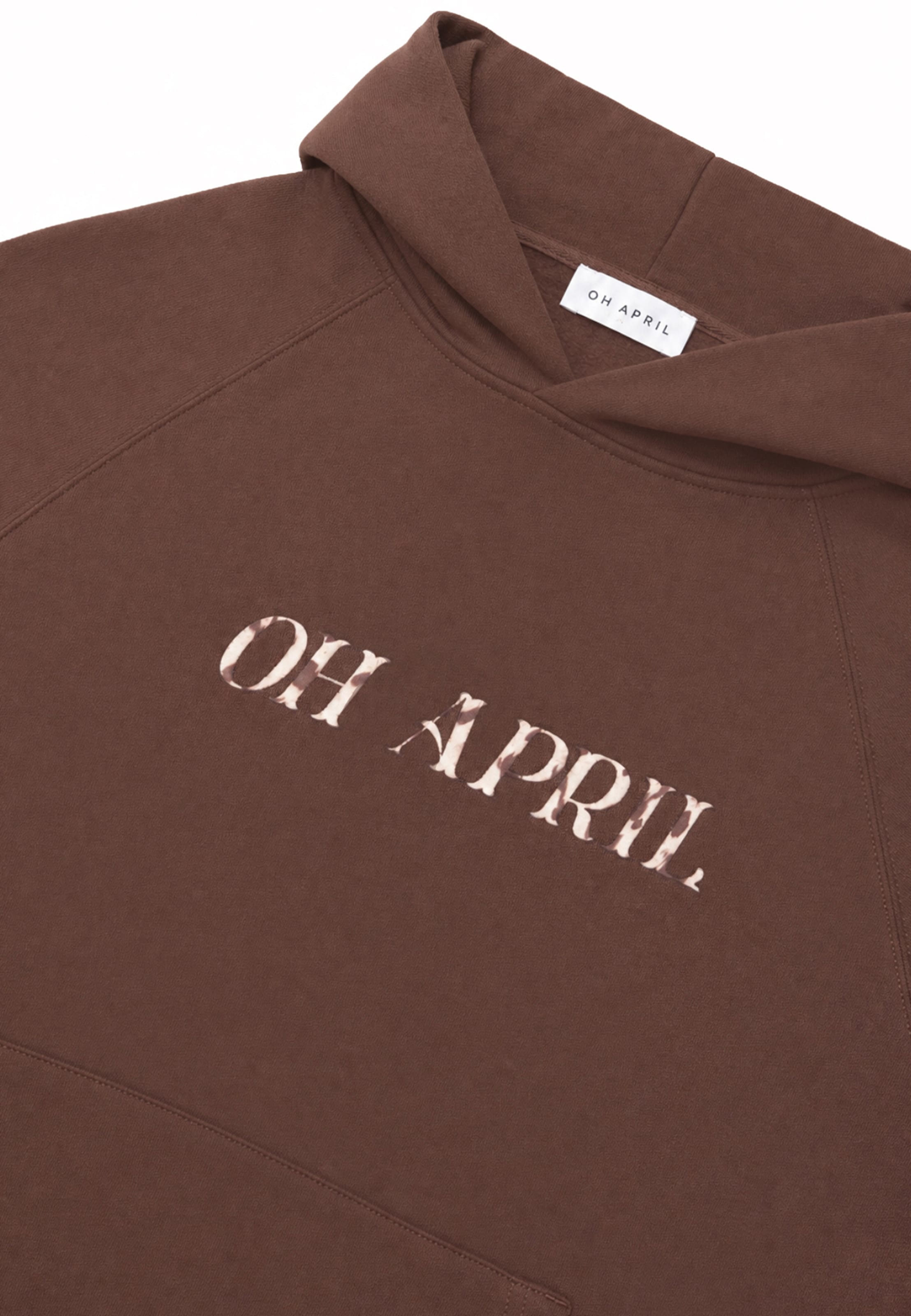 Felpa di OH APRIL in marrone
