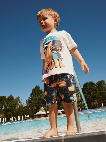 Shorts de bain 'Stitch' NAME IT en bleu : devant