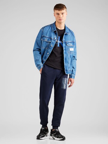 Calvin Klein Tapered Trousers in Blue