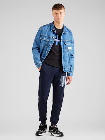 Calvin Klein Tapered Broek in Blauw