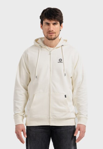 Oldskull Sweatjacke 'Basic Oldskull 25' in Weiß: Vorderseite