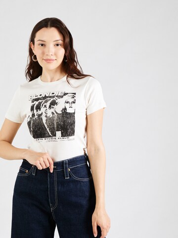 TOPSHOP Majica 'Graphic License Blondie Baby' | bež barva