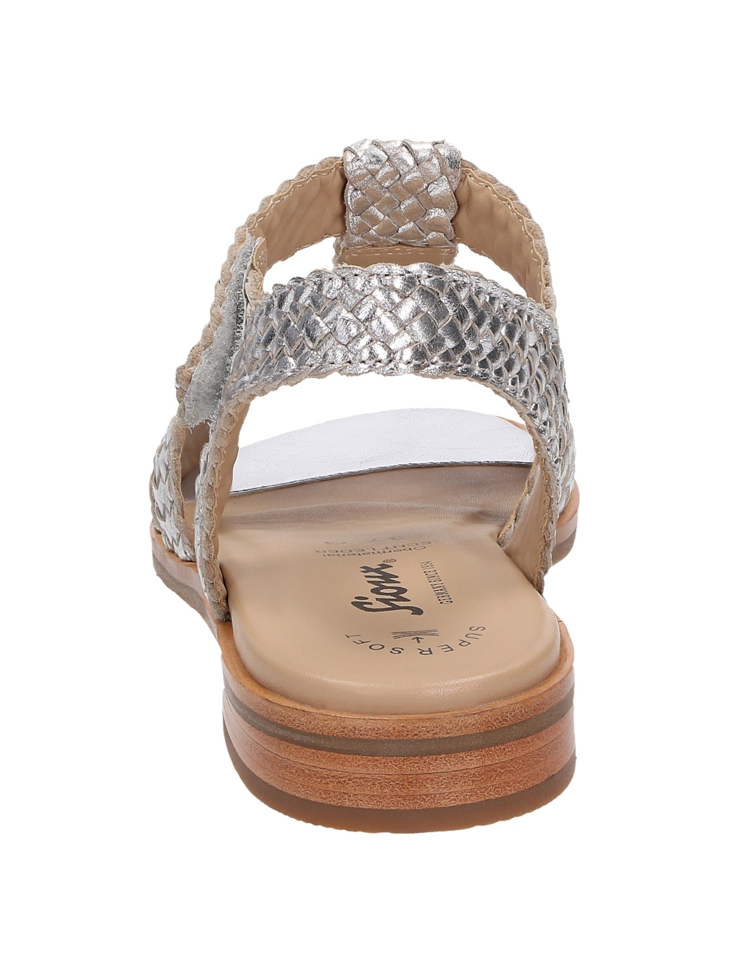 Sandales 'Cosinda-702' SIOUX en argent