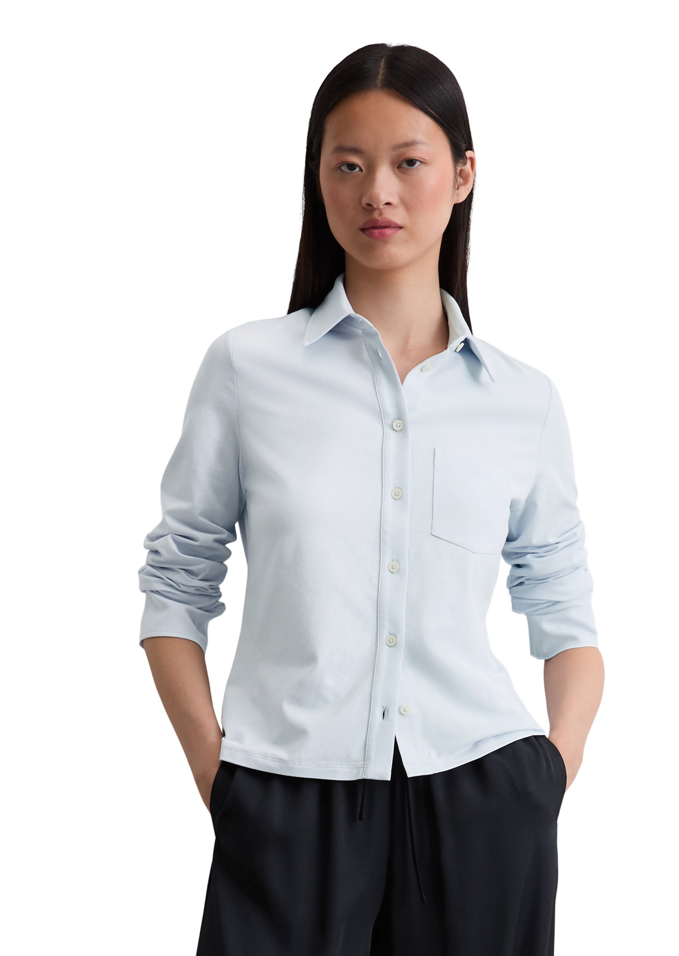 Marc O'Polo Bluse in Blau: Vorderseite