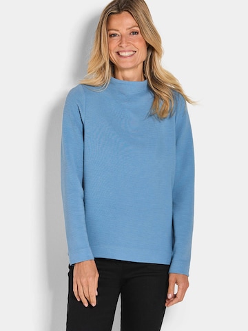 Goldner Sweatshirt in Blau: Vorderseite