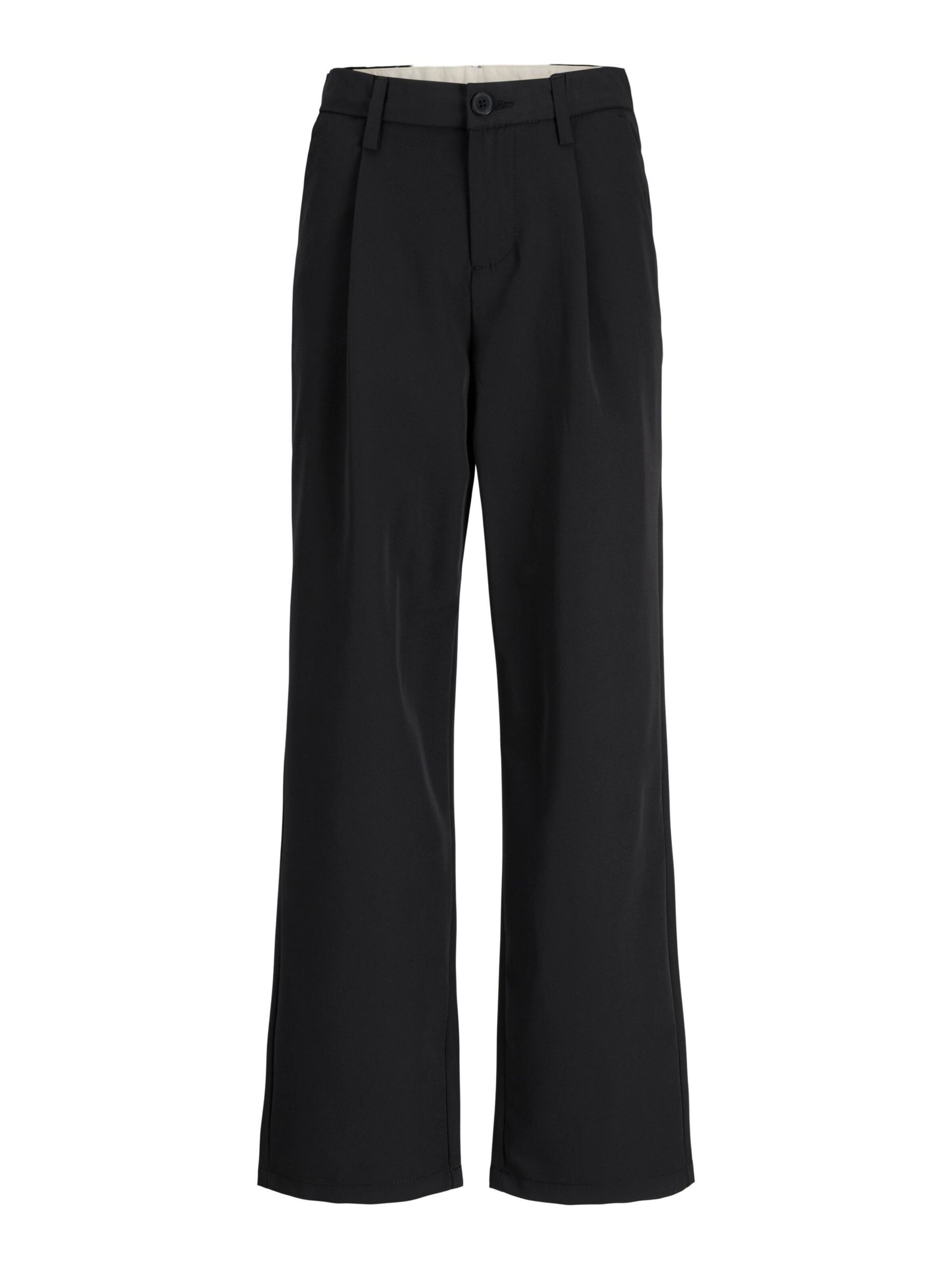 Jack & Jones Junior Wide Leg Bukser i sort: forside