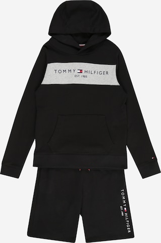 TOMMY HILFIGER Sweatsuit in Black: front