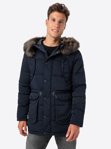Superdry Winter parka 'Chinook' in Blue: front