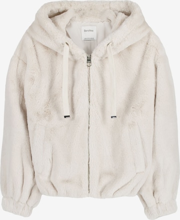 Bershka Between-season jacket in Beige: front