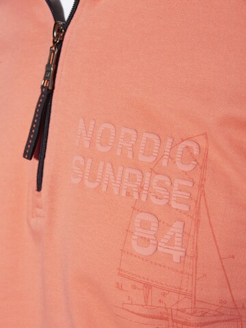 Jan Vanderstorm Sweatshirt 'Korbenkt' in Oranje