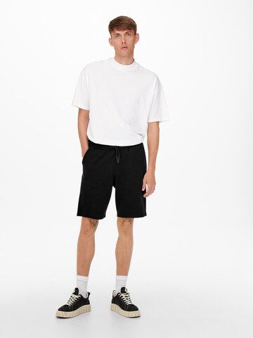 Only & Sons Loose fit Trousers 'Ceres' in Black