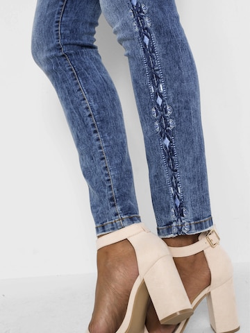 bonprix Skinny Jeans in Blauw