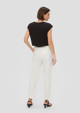 Tapered Pantaloni di s.Oliver BLACK LABEL in bianco: dietro