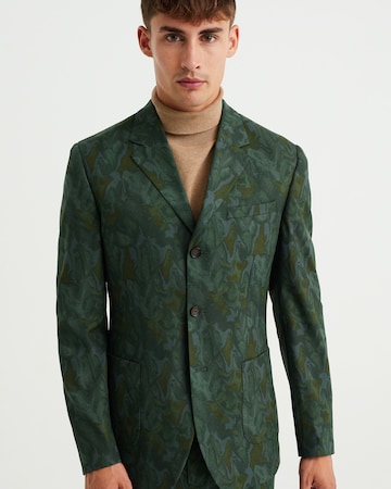 Coupe slim Veste de costume WE Fashion en vert : devant