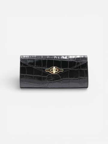 Cheval Firenze Wallet 'MARLON CROC' in Black: front