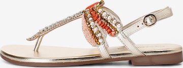 CAFè NOIR Flip Flops in Mischfarben: Vorderseite