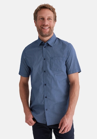 Coupe regular Chemise 'Hudson' Stooker Men en bleu : devant