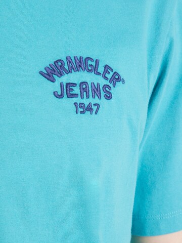 WRANGLER Μπλουζάκι 'SMALL LOGO TEE' σε πράσινο