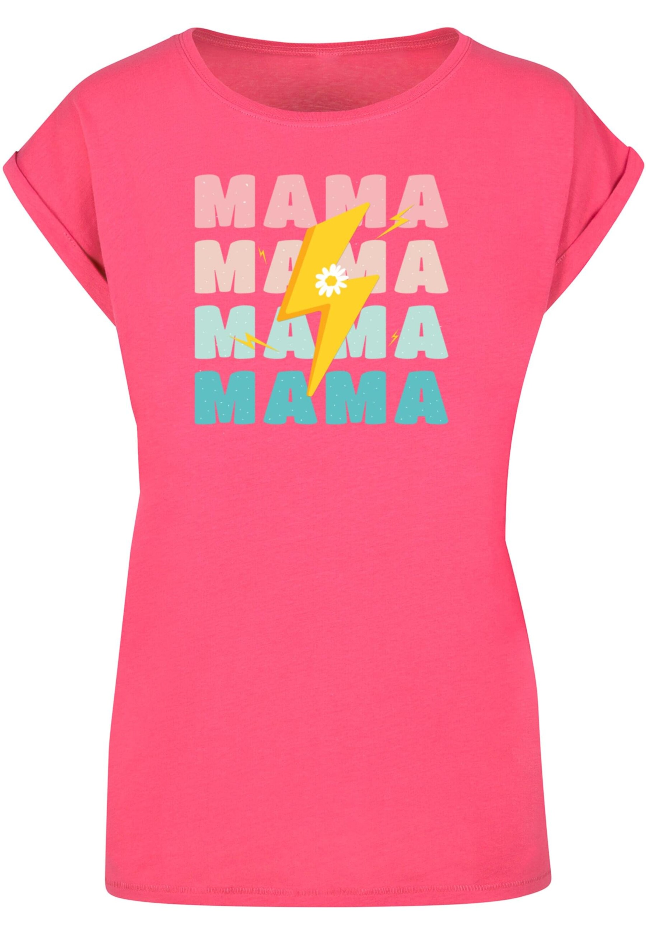 Merchcode Shirt 'Mothers Day - Mama' in Roze: voorkant