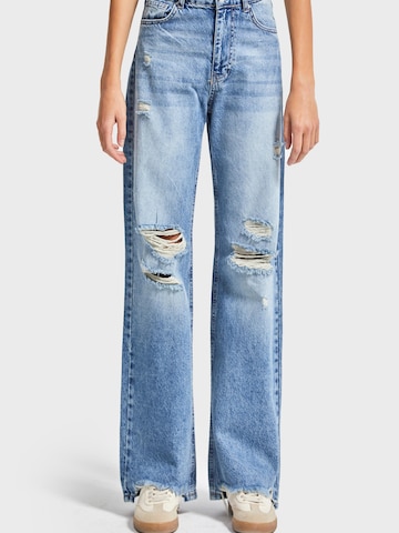 IT'S BASIC Regular Jeans 'EMMA Straight High Rise Jeans' in Blauw