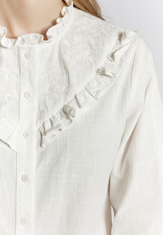 DreiMaster Vintage Bluse 'Imane' i hvit